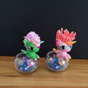 Tokidoki Neon Reef Mermicorno Neon Green Coral Dusty Pink Coral